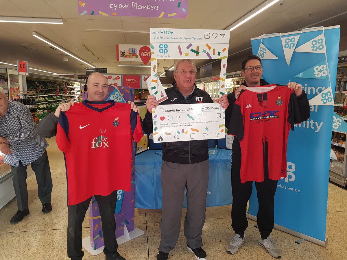 💙Thanks to Coop members and Mark Jepps (Store Manager) at Buntingford Co-op for raising over £11.5k for great local causes; WestmillFC, Buntingford Cricket Club &amp; Edwinstree Middle School. (Loving the new cricket nets, for schools, club and community use too😊)💙
