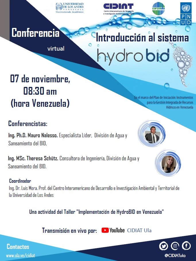 Los invitamos este lunes 07 de noviembre, por nuestro canal de Youtube... <a href="/107ulafm/">107.7 ULA FM</a> <a href="/PrensaULA/">Noticias Prensa ULA Cuenta Oficial</a> <a href="/IngenieriaULA/">Fac. Ingeniería ULA</a> <a href="/CDCHTA/">CDCHTA ULA</a> <a href="/CatalizadorULA/">El Catalizador</a> <a href="/bonuccimario/">Mario Bonucci R.</a>