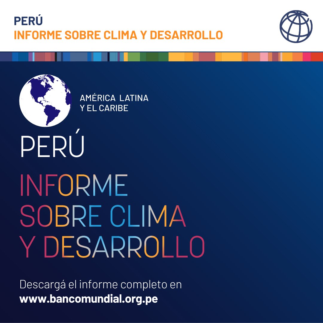 ¿Cómo lograr un crecimiento resiliente y bajo en carbono en el #Perú 🇵🇪? 

El Informe sobre #ClimayDesarrollo enumera diversas oportunidades y ventajas que permitirían al país un #desarrollo verde e inclusivo. 

#CCDRPerú  #COP27

wrld.bg/R9yH50LuPu4
