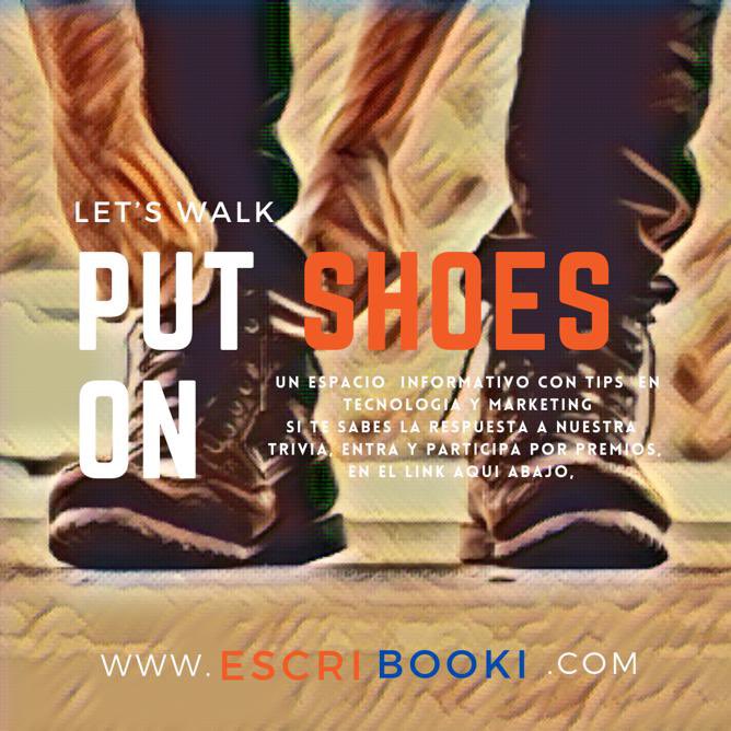 escribookiar's tweet photo. Put shoes on.. An informative space with tips on technology and marketing https://t.co/bJIWM8UQTb #digital #escribooki #putshoeson #entrepeneur #psiques  #conocerme #surflyers  #bacabooki #jumpingchallenge #marketing #brand  #retoescribooki #reddigitalcomercio #art https://t.co/GAsyQbLPmH