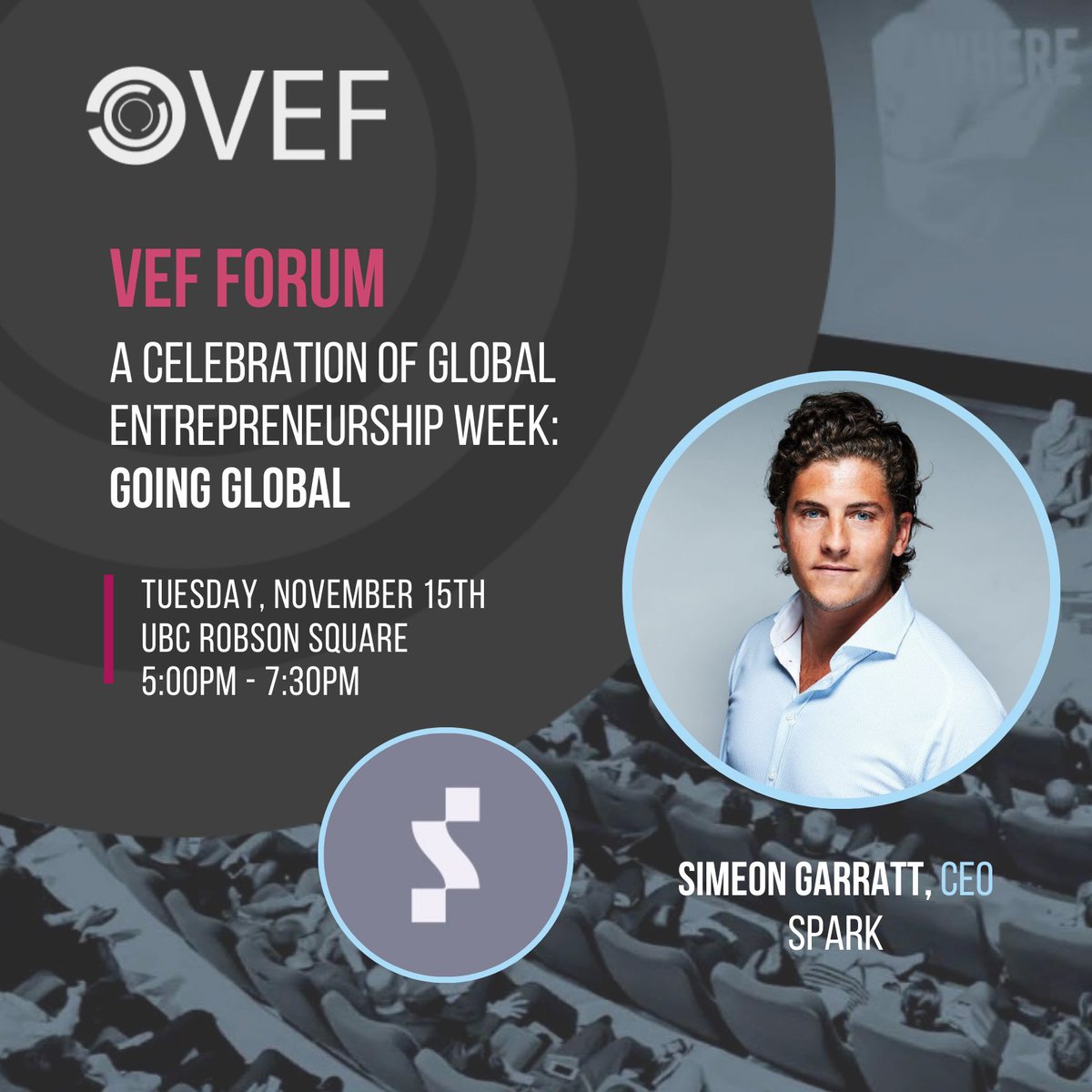 vefdotorg's tweet photo. Meet another one or our VEF Forum panellists, @SimeonGarratt, CEO of @Sparkresoftware . We’re excited to hear about his entrepreneurial journey of expanding into new markets and #GoingGlobal .
Learn more - https://t.co/5KnMbMZ2IH
#VEF #VEFForum #GlobalEntrepreneurshipWeek https://t.co/Vu8B3hEhQa