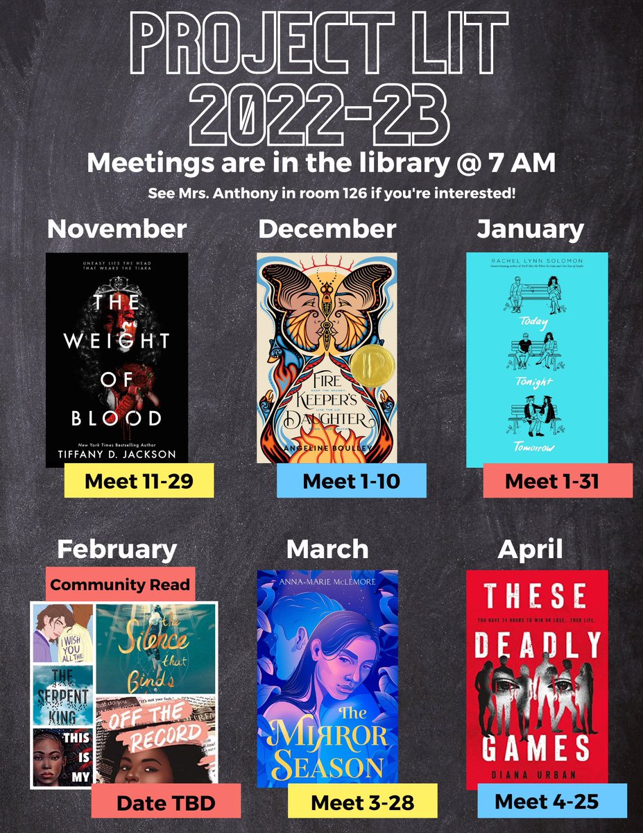 smnw_projectLIT (@smnw_projectlit) on Twitter photo It took a minute, but our year is planned! Looking forward to another year of awesome books and community! So grateful to <a href="/theSMEF/">Shawnee Mission Education Foundation</a> for their support and <a href="/AnneStowers19/">Anne Stowers</a> & <a href="/SMSouthLibrary/">SM South Library</a> for being the most fun <a href="/ProjectLITComm/">Project LIT Community</a> partners. Let’s goooooo!!! It took a minute, but our year is planned! Looking forward to another year of awesome books and community! So grateful to <a href="/theSMEF/">Shawnee Mission Education Foundation</a> for their support and <a href="/AnneStowers19/">Anne Stowers</a> & <a href="/SMSouthLibrary/">SM South Library</a> for being the most fun <a href="/ProjectLITComm/">Project LIT Community</a> partners. Let’s goooooo!!!