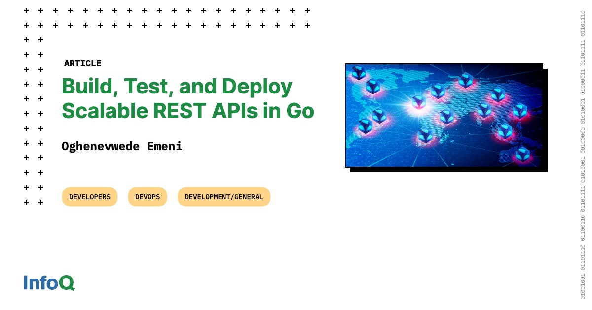 InfoQ's tweet photo. Read the #InfoQ article and get a better understanding on how to use the #GinFramework to create a simple Go application. Learn how to use CircleCI, a continuous deployment tool, to automate testing &amp; deployment: https://t.co/ETNPu6kcmR 
 
#GoLang #CircleCI #WebAPI https://t.co/7Vyfg4XTtA