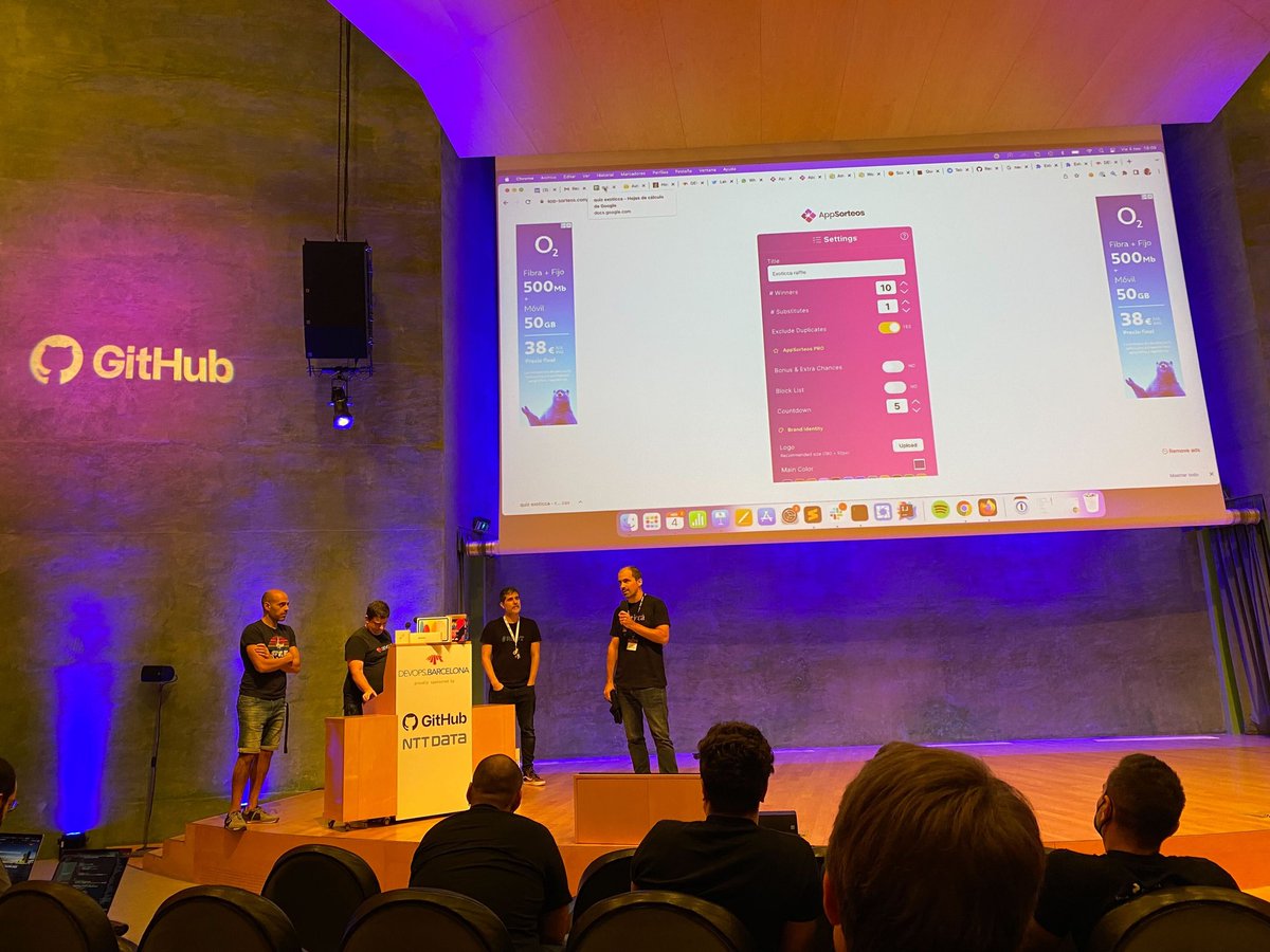 ingleslluis's tweet photo. The show is over! Congratulations for such an amazing event @devopsbarcelona Proud to sponsor it @Exoticca @ExoticcaE https://t.co/oysP2iwYjQ