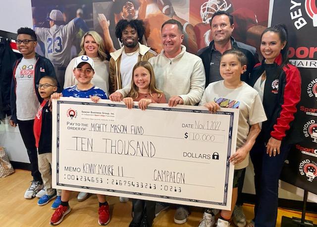 Riley Children's Foundation (@rileykids) on Twitter photo .<a href="/Colts/">Indianapolis Colts</a> Pro Bowl defensive back <a href="/KennyKennyMoe3/">Kenny Moore II</a>, his Love One Foundation and <a href="/SportClips/">Sport Clips Haircuts</a> are partnering throughout the month of November to raise funds for "The Mighty Mason Fund," which helps kids in hospice receive the very best end-of-life care. .<a href="/Colts/">Indianapolis Colts</a> Pro Bowl defensive back <a href="/KennyKennyMoe3/">Kenny Moore II</a>, his Love One Foundation and <a href="/SportClips/">Sport Clips Haircuts</a> are partnering throughout the month of November to raise funds for "The Mighty Mason Fund," which helps kids in hospice receive the very best end-of-life care.