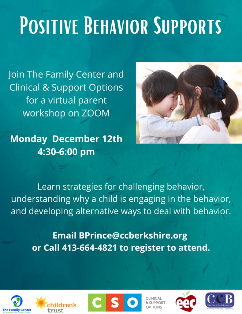 Upcoming programming from the Family Center.