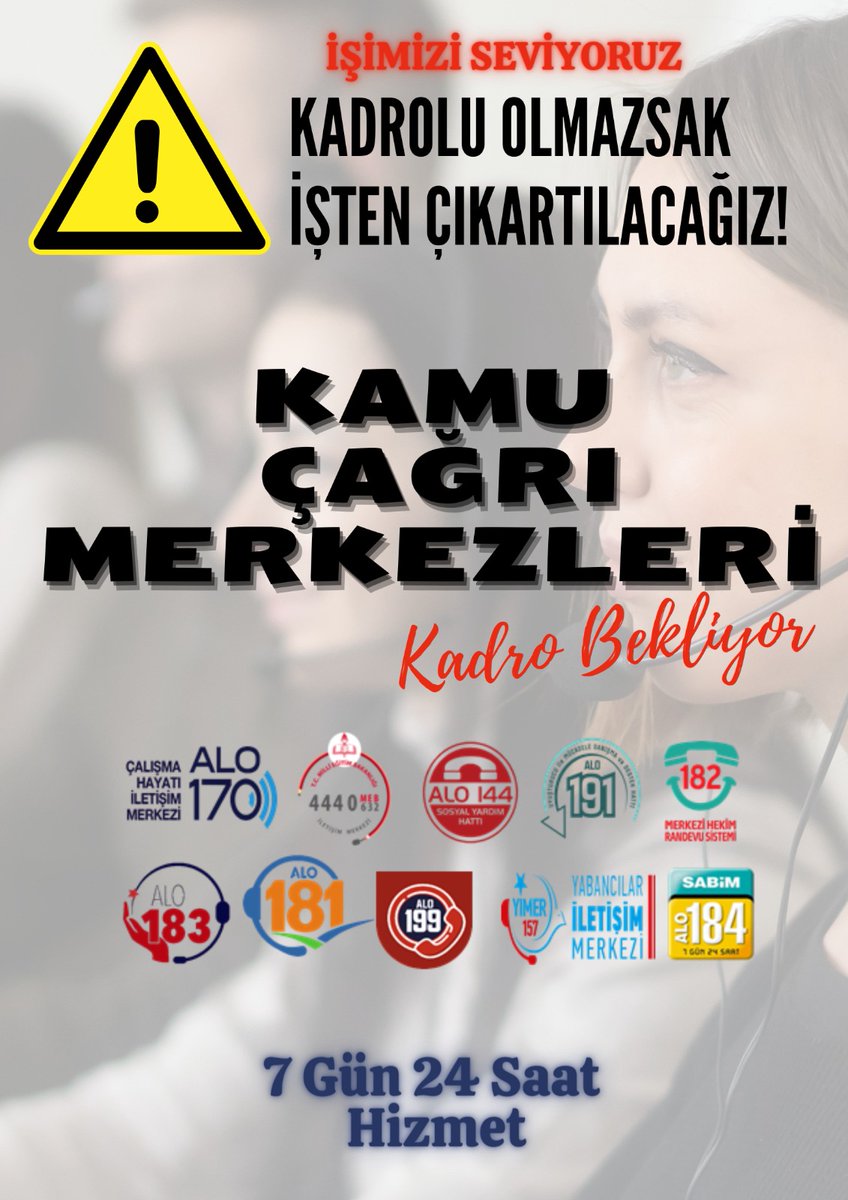 ggllcnn's tweet photo. 7/24 saat kesintisiz hizmet veriyoruz.İsimizi severek yapıyoruz hakkımız olani istiyoruz.kamu çağrı merkezleri kadro bekliyor 
#kadronunsesi https://t.co/HLz2EeMUVy