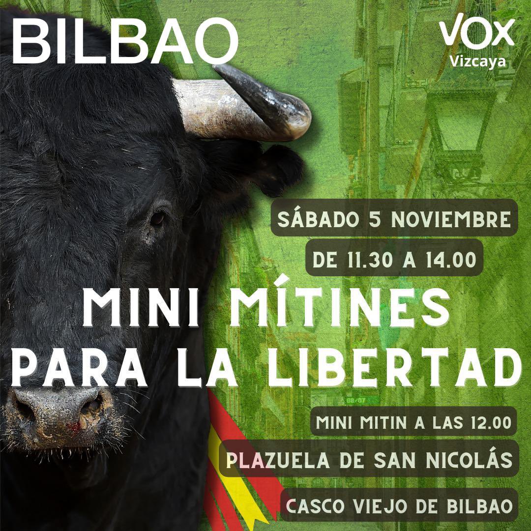 🥚🥚 De titanio como el Guggenheim

MAÑANA UN GRUPO DE VALIENTES TENDRÁN ESTE ACTO EN BILBAO, VAYA POR DELANTE MI TOTAL APOYO Y ADMIRACIÓN.

No puedo estar allí con vosotros por más que lo deseo.

<a href="/Santi_ABASCAL/">Santiago Abascal 🇪🇸</a> 
<a href="/vitoquiles/">Vito Quiles 🇪🇸</a> 
<a href="/lavozdelasador/">Damos voz al Asador Guadalmina</a>