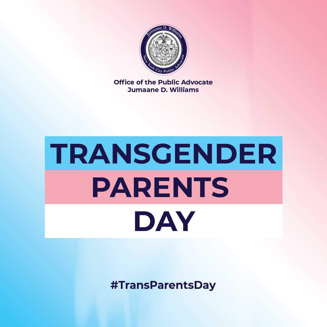 nycpa's tweet photo. Happy Transgender Parents Day! We celebrate families and chosen families, as we pledge to support all NYC parents.
We'll keep working with advocates on the ground to promote #BirthEquityNYC for all birthing people and strengthen our communities.
#TransParentsDay #TransParentDay https://t.co/95Zb6vj95A
