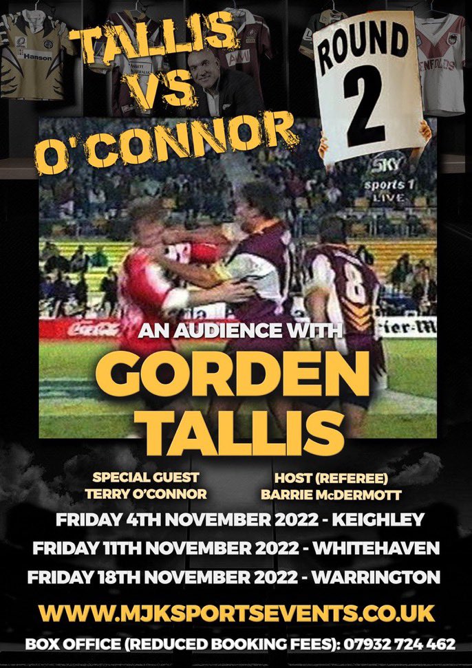 <a href="/AndrewVossy/">Andrew Voss</a> <a href="/Giantsrl/">Huddersfield Giants 🐮🔔</a> <a href="/ExaminerHTAFC/">Huddersfield Town - Yorkshire Live</a> @RLWC2021 <a href="/GordonRamsay/">Gordon Ramsay</a> Vossy fancy an afternoon at Waterhead RL on 20th November. We have this booked. We would be glad to have you as our guest. DM me if interested.