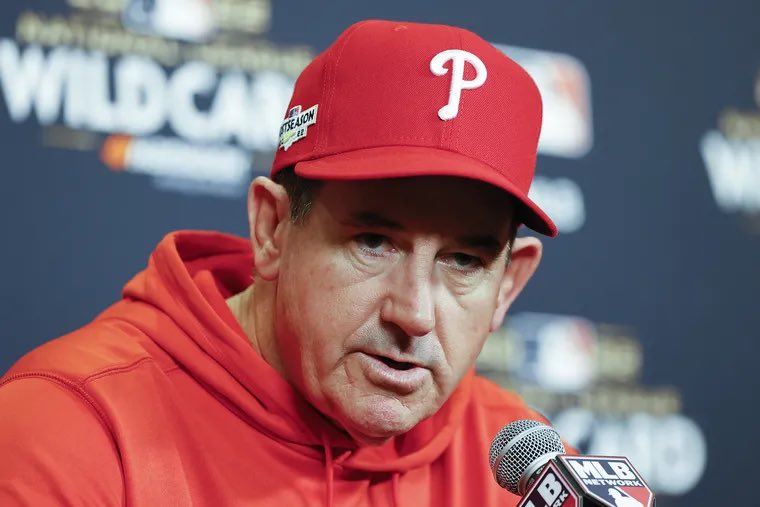 HOFprez's tweet photo. Had a great chat with Rob Thomson pregame yesterday. He got his start managing in Oneonta and said he would come to #Cooperstown almost every day because he loved the village so much. #RingTheBell https://t.co/xoVlaC10tO