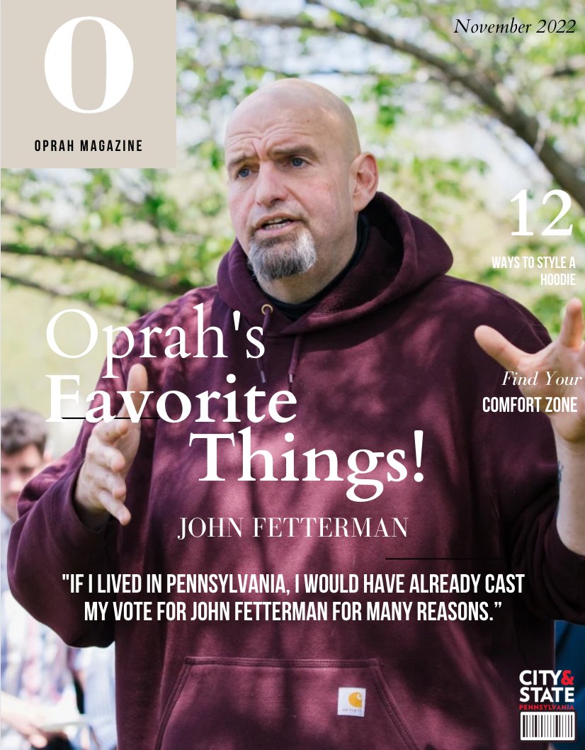 #1 on Oprah's list of favorite things: John Fetterman