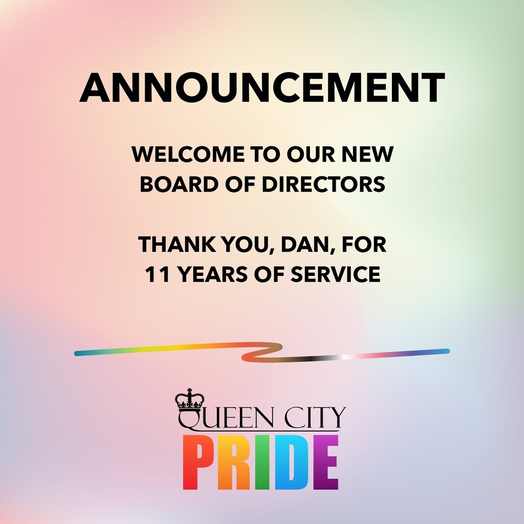 ANNOUNCEMENTS 📢

★ New Board of Directors ★

We are excited to introduce Regina Pride’s Board of Directors for 2022-2023 who were elected during our annual general meeting, held on October 27. These individuals will be responsible for overseeing the … instagr.am/p/CkjaE6sShkX/