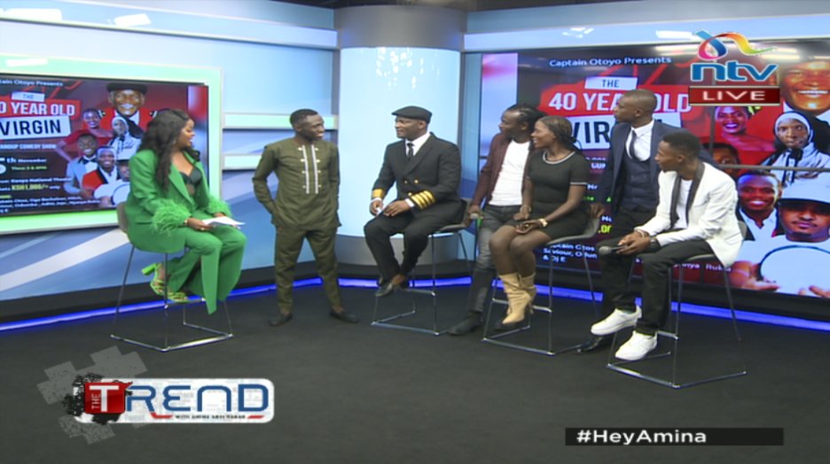 The 40 year old virgin comedy show crew live on the Trend #HeyAmina @aminaabdirabar