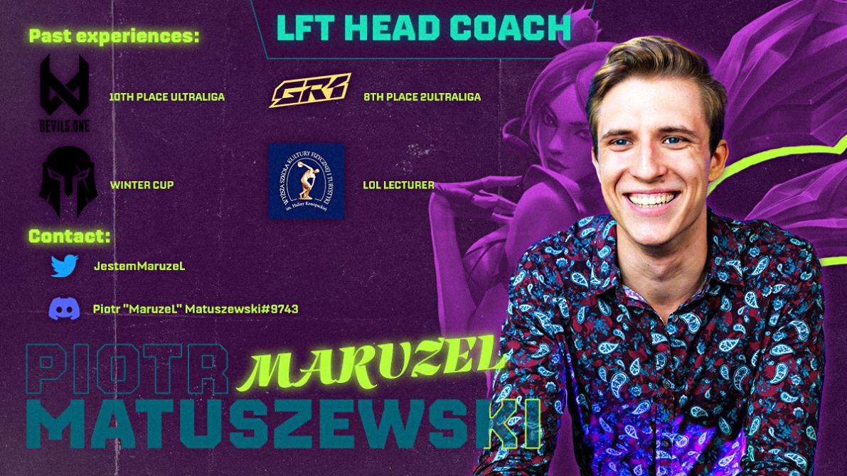 Hello!

I'm LFT for the upcoming split. I'm willing to provide you with my ideas about building the roster and some strategic presentations on request.

I'm mainly looking for a Head Coach position but I will also consider a strategic/assistant coach position as well!

Cheers!