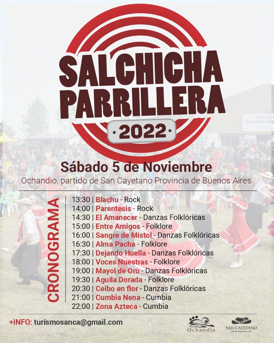 TurismoSanca's tweet photo. Los esperamos a todos mañana en Ochandio!
#Fiestadelasalchichaparrillera https://t.co/9mIy9FvfEP