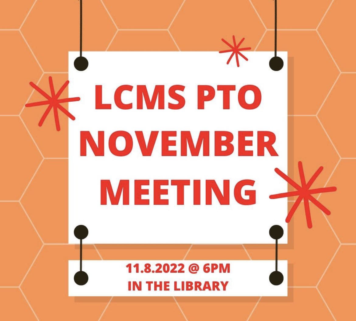 LcmsPto's tweet photo. Join us next Tuesday! https://t.co/jHW661WzYY