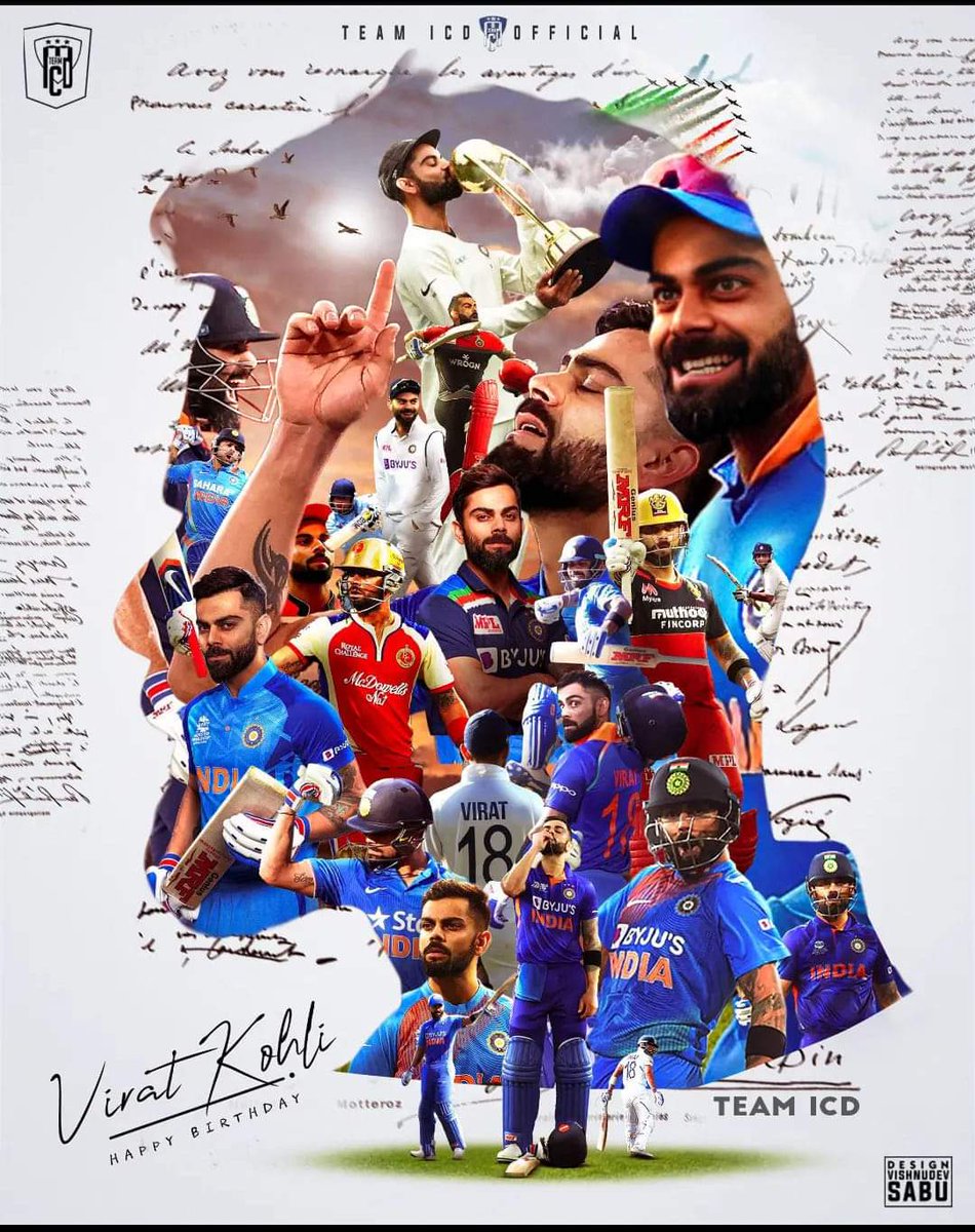Wishing the greatest all format player <a href="/imVkohli/">Virat Kohli</a> a very Happy birthday. 🎂 🥳 

May you acheive everything in your life. ❤️ #HappyBirthdayViratKohli