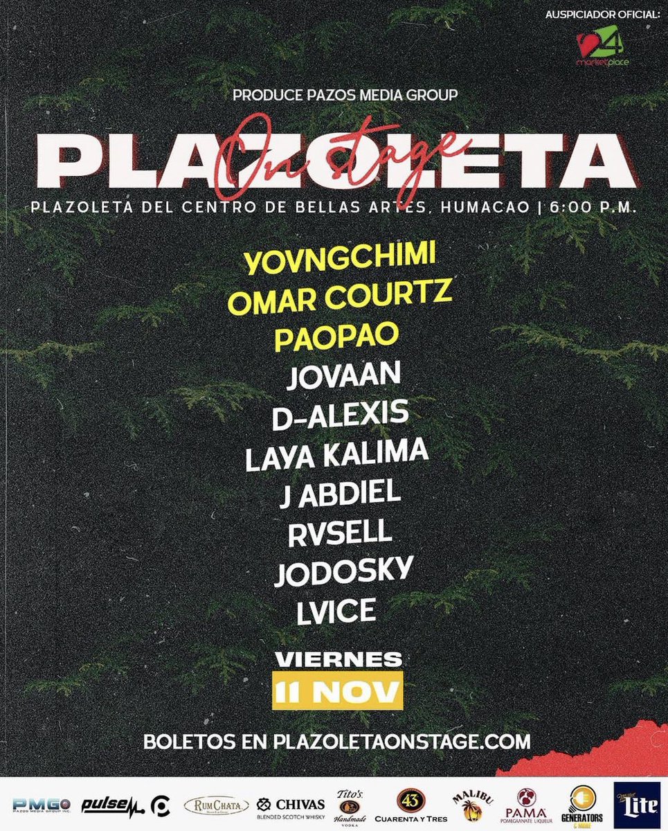 cruzlaemepr's tweet photo. ¡Próximo 11 de Noviembre en el Centro De Bellas Artes De Humacao! Compra los boletos y no te quedes fuera.😅✌🏻❤️👽 https://t.co/8NV6xuQiJ5