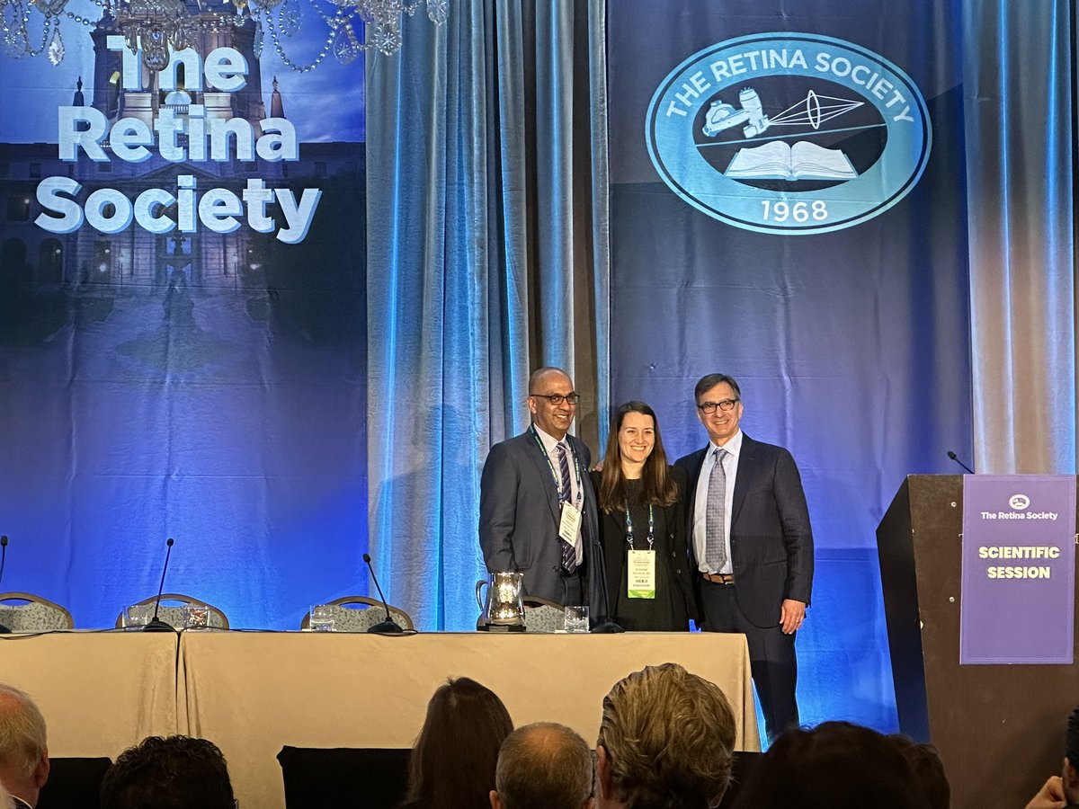 Congratulations to Suzanne Michalak, recipient of the Raymond R. Margherio Fellowship Award <a href="/RetinaSociety/">TheRetinaSociety</a>, for her work on choroidal development in preterm infants. #RetinaSociety2022 @ByersEye <a href="/dukeeyecenter/">Duke Eye Center</a>
