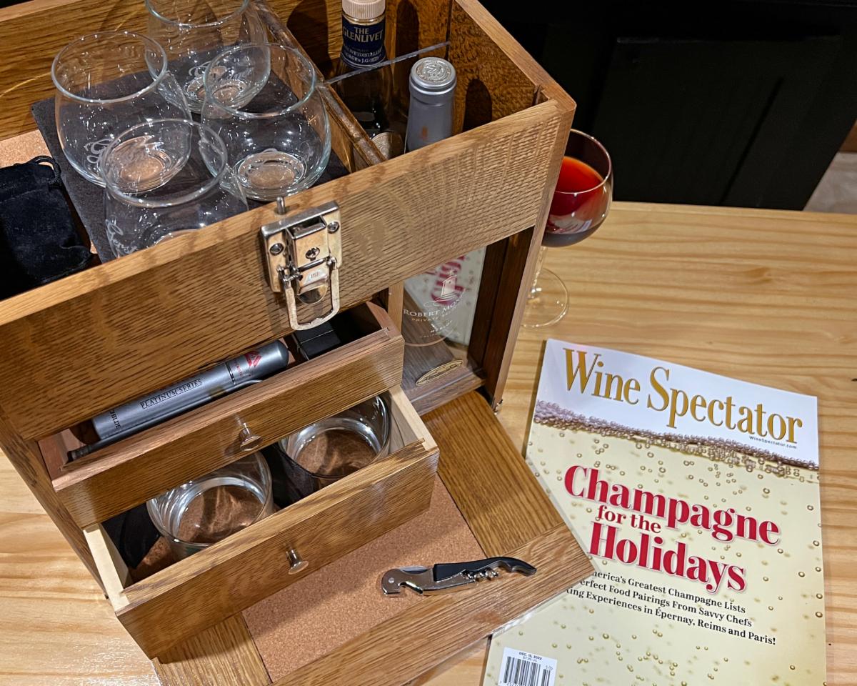 GerstnerUSA's tweet photo. Thank you Wine Spectator for including the Aficionado Travel Bar in your holiday gift guide.
The Aficionado makes a great gift, or treat yourself to one. https://t.co/vVNjVMZVLn
#gerstnerusa #travel #fieldbar #luxurycamping #holidaygifts #madeintheUSA #craftsmanshiplives https://t.co/LVwbtZNtu2