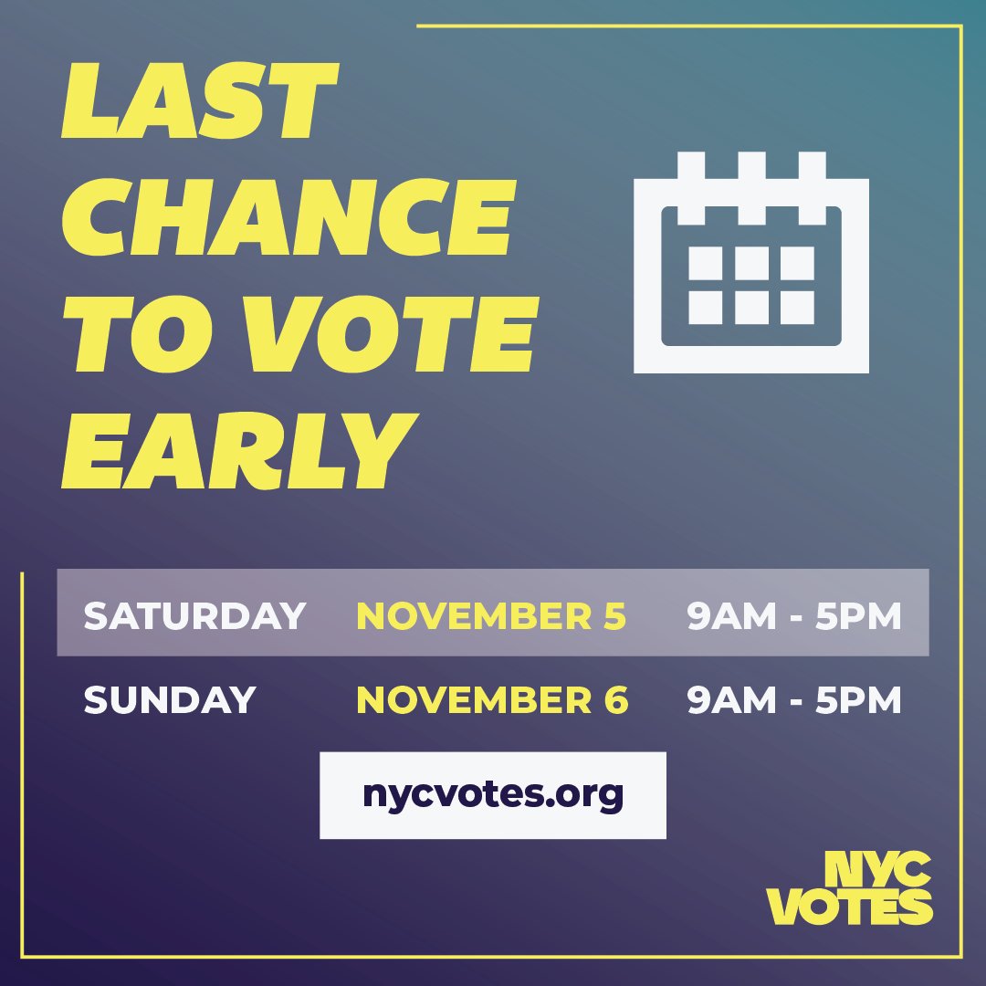 NYC Cultural Affairs on Twitter "RT NYCVotes NYC This weekend is