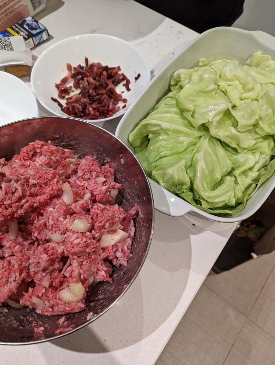 gammichan's tweet photo. Future stuffed cabbage (halupki) https://t.co/dkZWJMdlNW