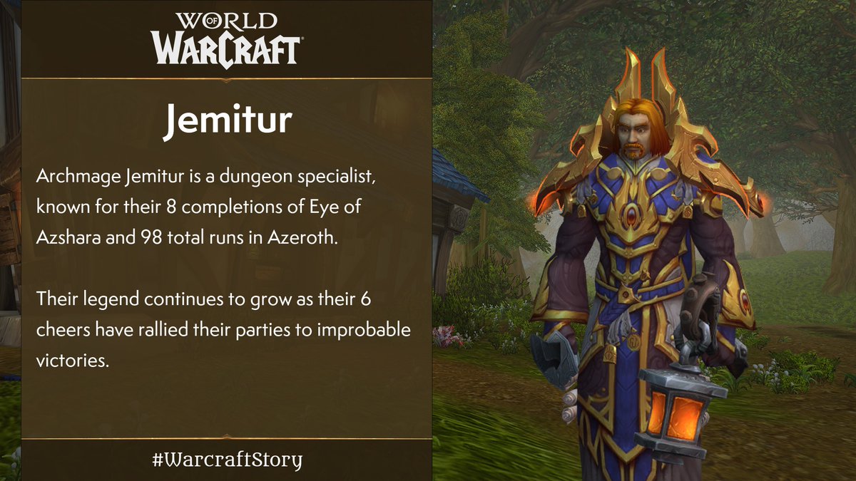 Warcraft's tweet photo. @Jemmotar Your #WarcraftStory is told!

Reply to this tweet with the same info for a new story. https://t.co/c5ufxxv7fl
