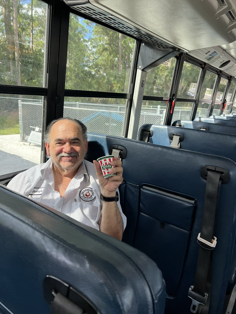 Some of our bus drivers enjoying some Italian ice ! Our bus drivers and bus aids are working so hard and we appreciate them ! Thank you for getting our students safely to and from school! <a href="/centralPBCSD/">CentralRegionPBCSD</a> <a href="/MESeagles/">Melaleuca Elementary</a> <a href="/DeborahMaupin/">Dr. Maupin</a> <a href="/jennsandersusa/">Dr. Jennifer Sanders</a>