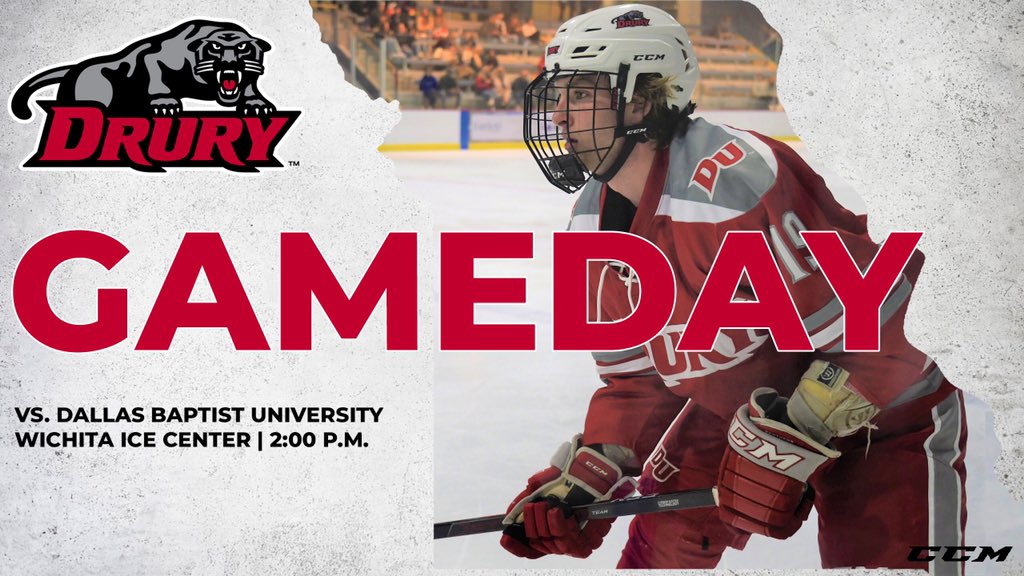 DU_IceHockey's tweet photo. Gameday! Panthers are on the ice at the Wichita Ice Center against Dallas Baptist at 2pm to open the Inaugural @Wichita_Thunder Midwest College Classic. https://t.co/D17F5QtBXk