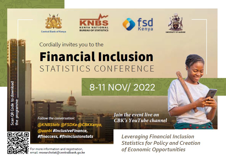 Register today for the Financial Inclusion Statistics Conference to disseminate research outputs and showcase the value of FinAccess 2021 datasets to wider stakeholders: 

bit.ly/3teLadf 

#InclusiveFinance #FinAccess #FinInclusionStats