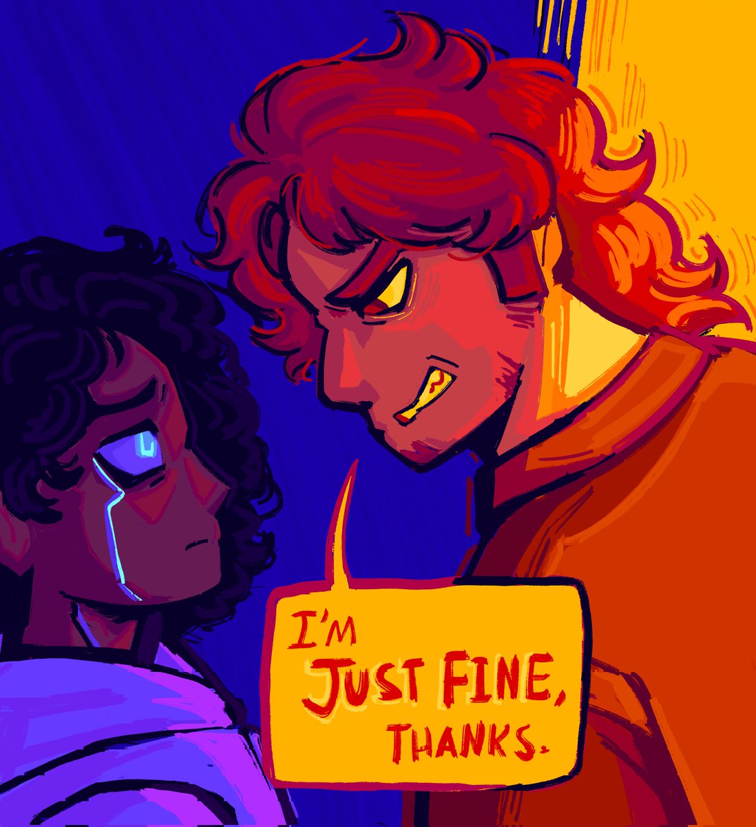 DawRushesIn's tweet photo. Hell is other people. (1/2)
#ocs #myocs #ocart #oc #comic #occomic #artist #digitalart https://t.co/habB34JLjj