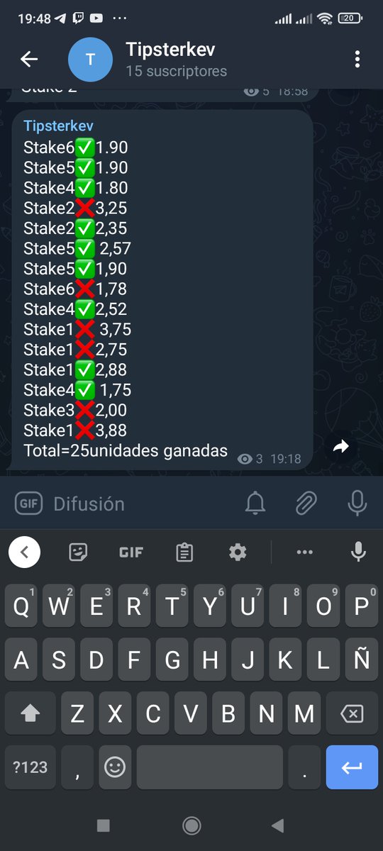 este es el resumen de mi canal pasaros a verlo t.me/tipsterkev