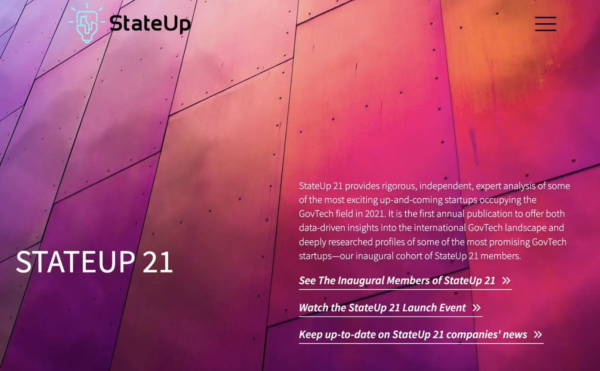 StateUp21, founded by @TanyaFiler, addresses the knowledge gap between key stakeholders (policymakers, the private sector, researchers, and tech companies) to uncover new tech opportunities and drive meaningful & impactful digital innovation projects. #TechPol22w5 @KamiarMohaddes