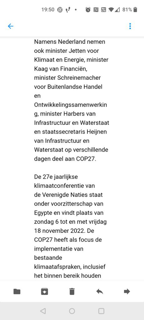 Er vliegen niet minder dan 6 Nederlandse bewindslieden voor het klimaat naar Egypte, onder wie premier Rutte. Ook <a href="/Minister_FIN/">Eelco Heinen</a> <a href="/SigridKaag/">Sigrid Kaag</a> vliegt daar heen. Wat moet die daar nou? Iemand?