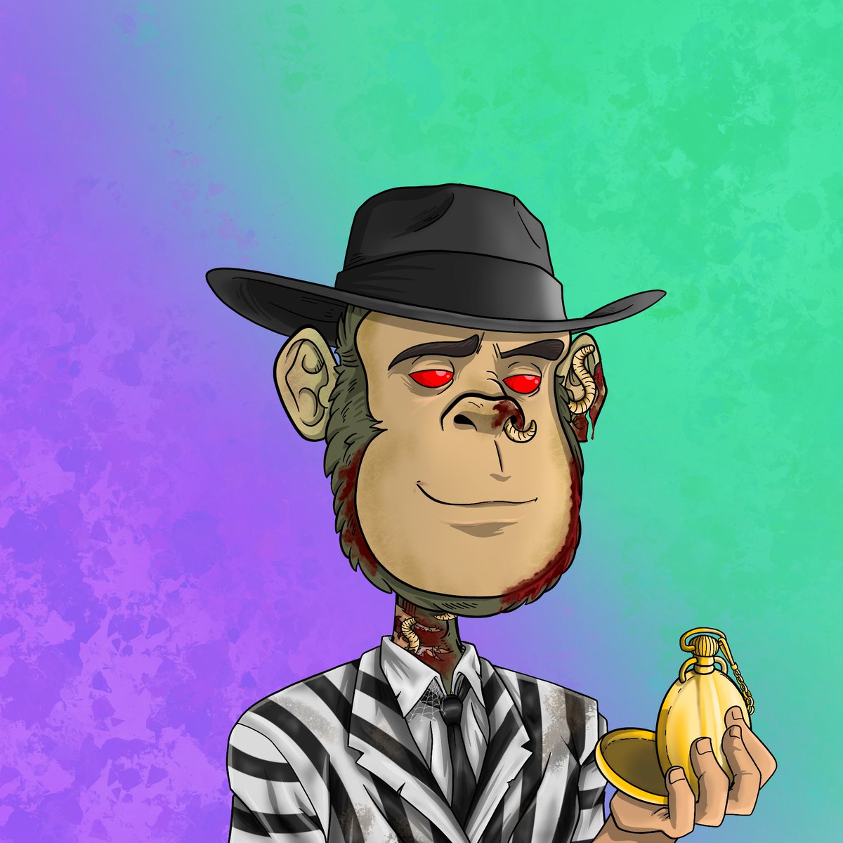 PrincHaze's tweet photo. Won a chimp on #TTCC poker
Time Machine on rumble
and $PLTMX on raid  🎉
Then I send this chimp on a mission and he came back with a bro 😍👌

Welcome back fam ⏰🐵
@TimeTravelingCC #LFTRAVEL https://t.co/RigO279ihR