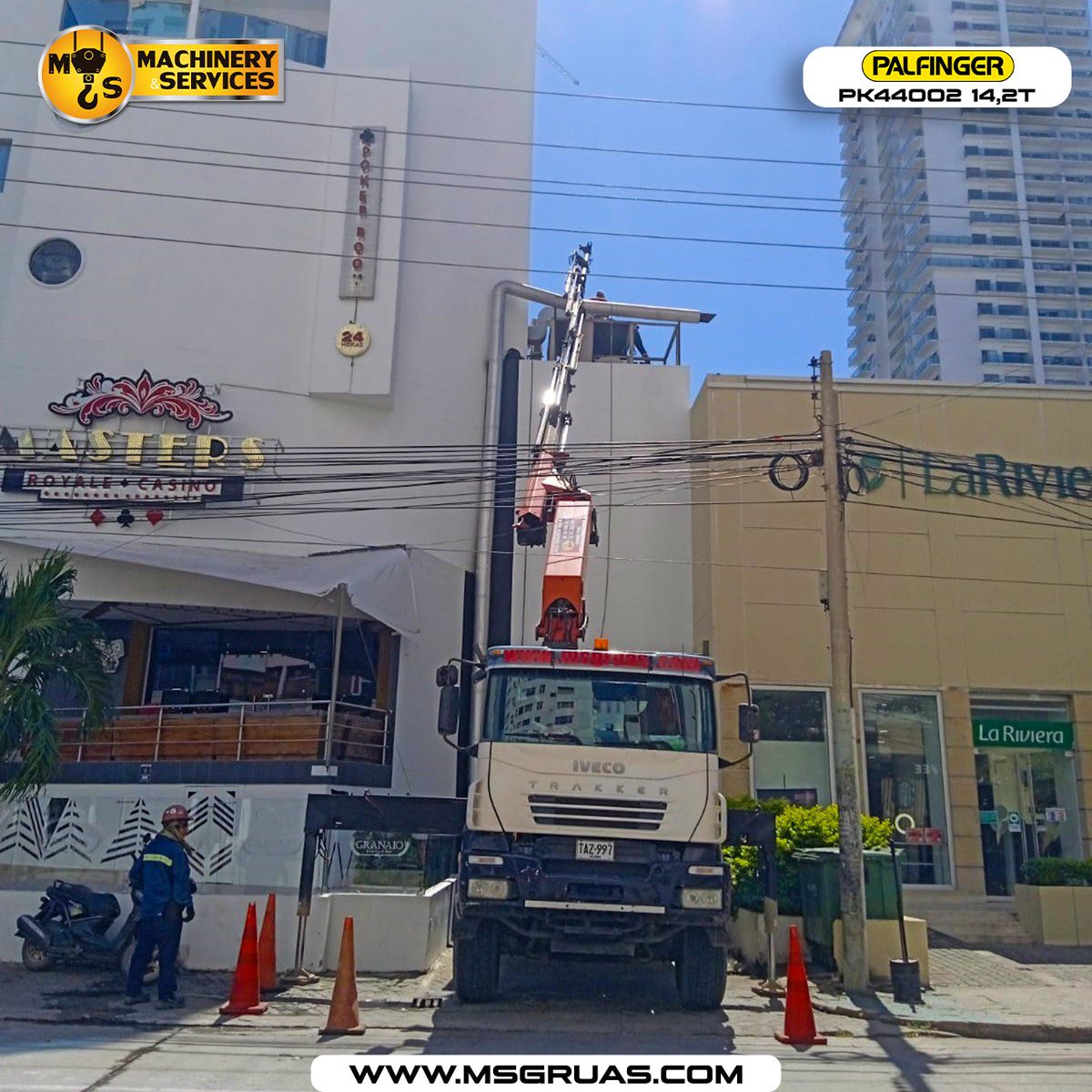 msgruas's tweet photo. Operación de nuestro camión #Iveco con grúa articulada #Palfinger PK44002 14,2T
Somos m&sgruas... especialistas en el movimiento e izajes de cargas.🇨🇴
#msgruas https://t.co/iNCrKFxKvs