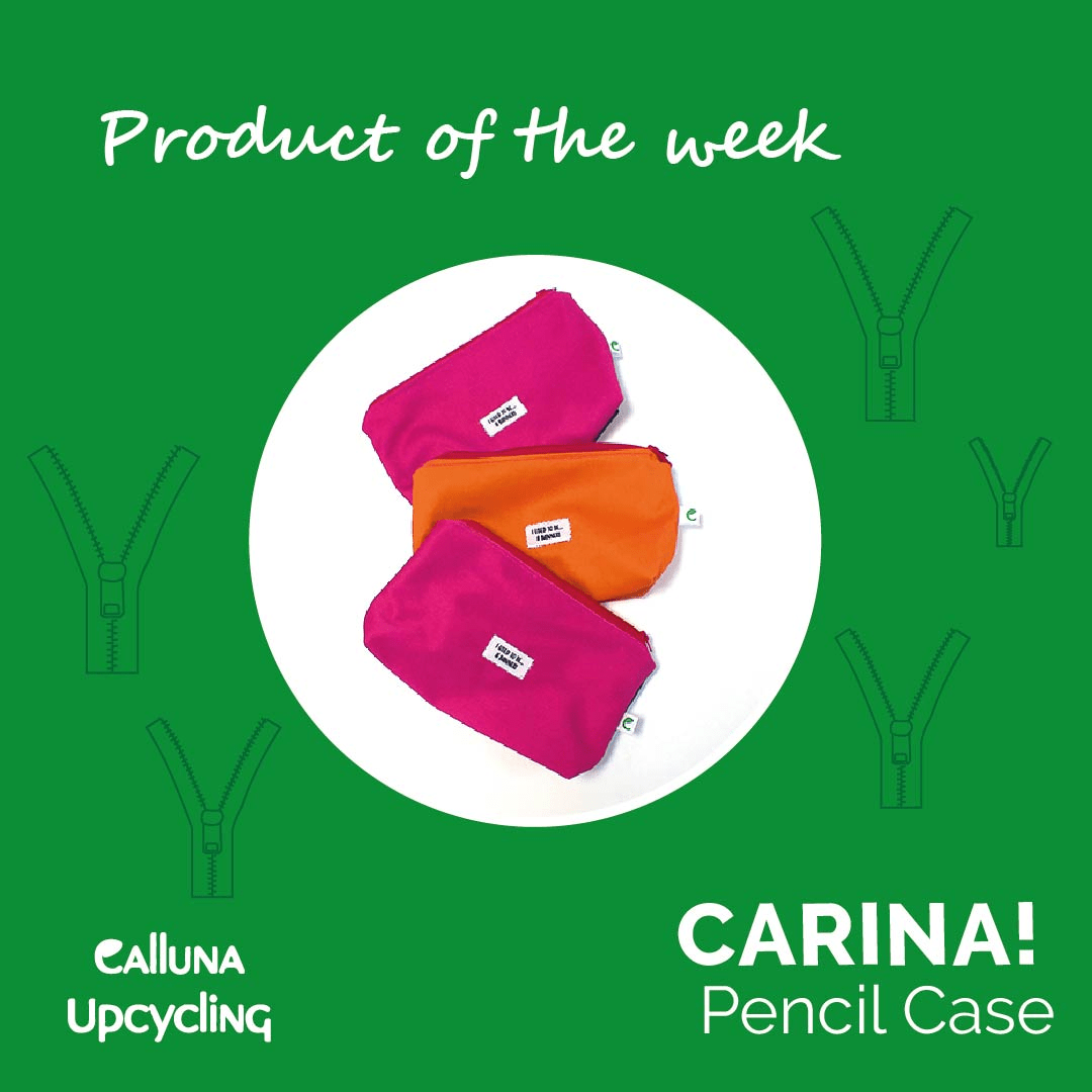 *Product of the week* Introducing Carina pencil case! The perfect pencil case to hold all of your stationary. There's plenty of room inside so no pen or pencil gets left behind! #pencilcase #upcycling