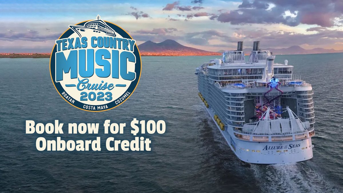 TCMC 2023 Oct. 8-16 to Roatan, Honduras; Costa Maya and Cozumel on the biggest cruise ship to ever sail from Texas! @recklesskelly, many more artists TBA. texascountrymusiccruise.com #texascountry #countrycruise #galvestoncruise #cruisedeal #themecruise