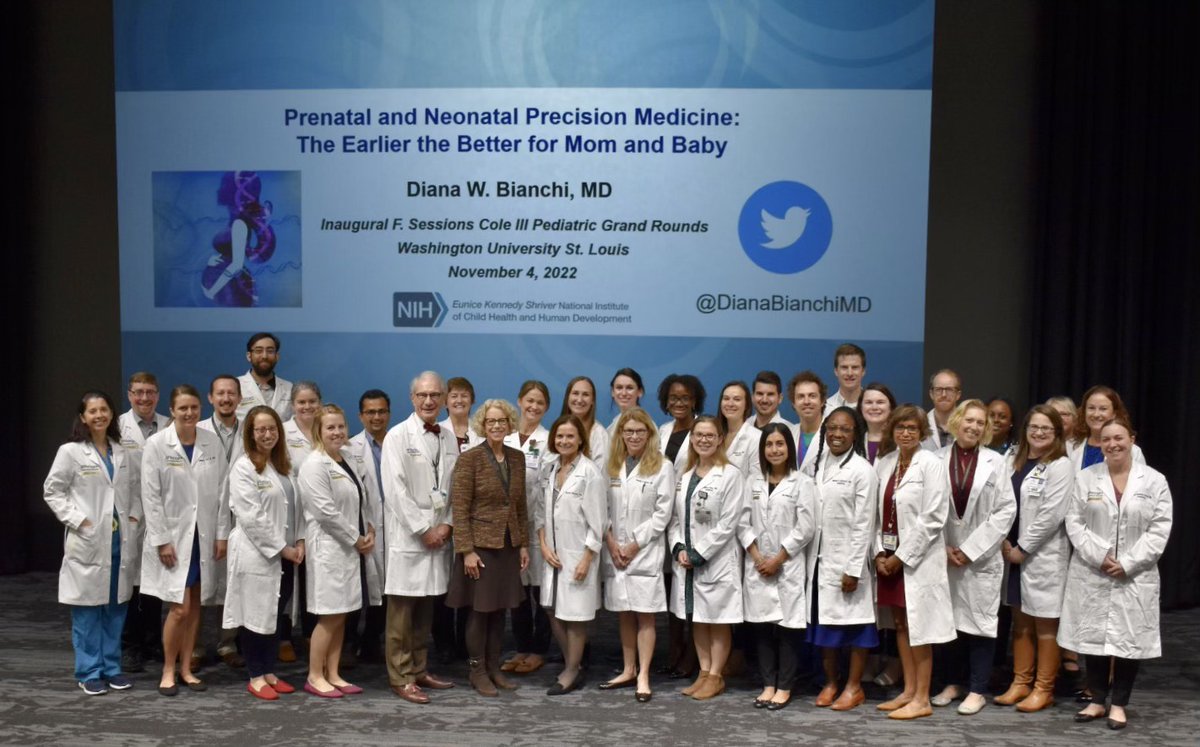 Washington University Division of Newborn Medicine (@washunewborn) on Twitter photo Honored to have NICHD (@NICHD_NIH) Director Diana Bianchi, MD (<a href="/DianaBianchiMD/">Diana Bianchi</a>) serve as our inaugural lecturer for the F. Sessions Cole, MD Lectureship in Newborn Medicine today (@WUSTLPeds)! Thank you for a great talk on advancements in prenatal and neonatal precision medicine! Honored to have NICHD (@NICHD_NIH) Director Diana Bianchi, MD (<a href="/DianaBianchiMD/">Diana Bianchi</a>) serve as our inaugural lecturer for the F. Sessions Cole, MD Lectureship in Newborn Medicine today (@WUSTLPeds)! Thank you for a great talk on advancements in prenatal and neonatal precision medicine!