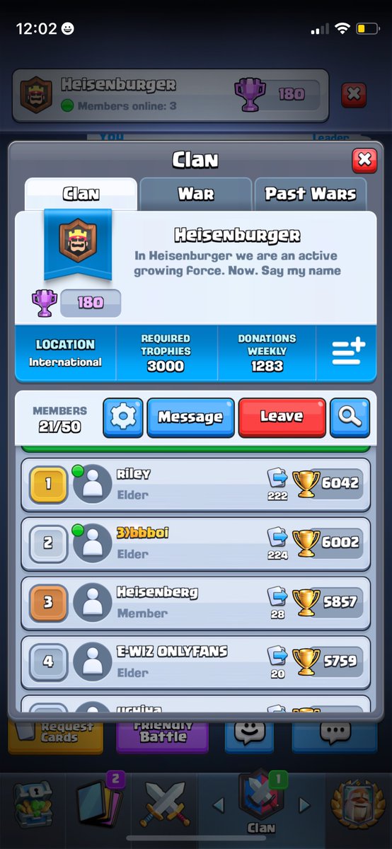 MasonIsNotHim's tweet image. #ClashRoyale
If you need a clan to join, you should join mine
# 02L9CVOO