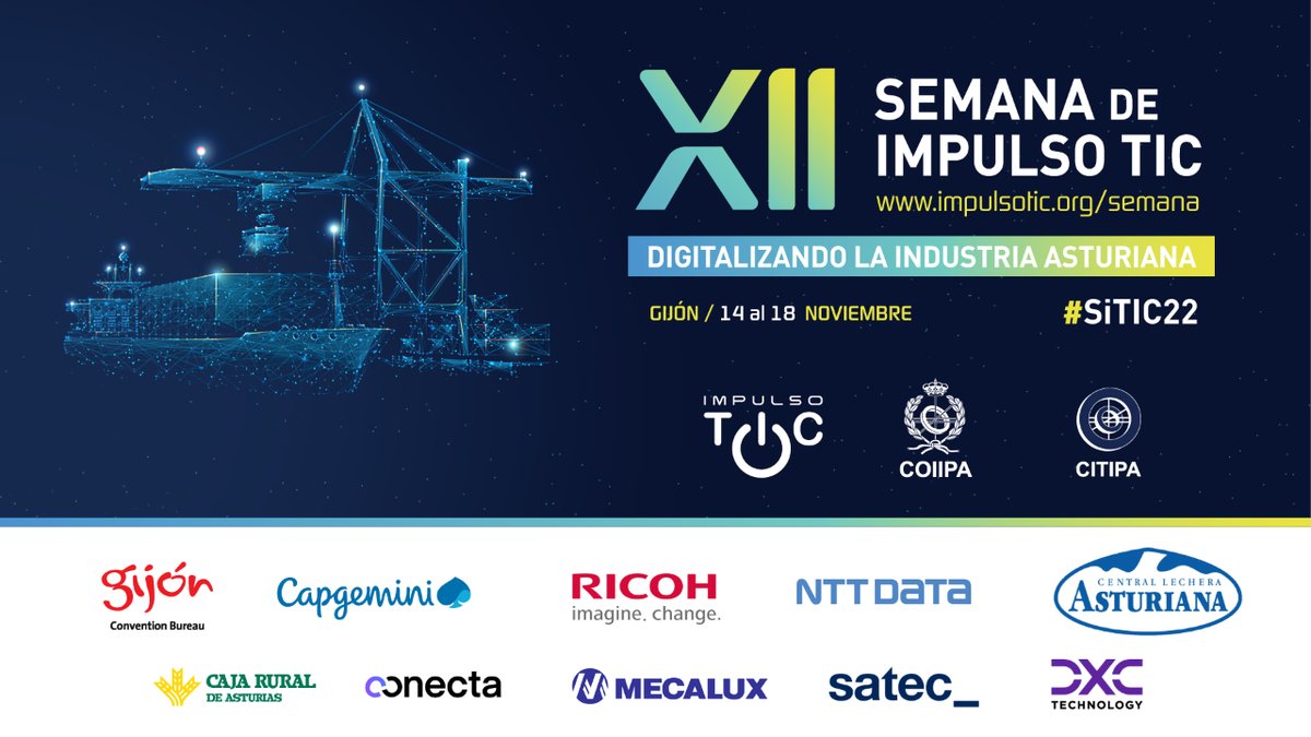 💻 🗒️ ¡Este es el programa de la Semana de Impulso TIC 2022!

🗣️ ¡Numerosas actividades y ponencias entre el 14 y el 18 de noviembre en Gijón!

📅 ¡Consulta los horarios e inscríbete en nuestra web!

#SiTIC22

➡️ impulsotic.org/actividades/se…