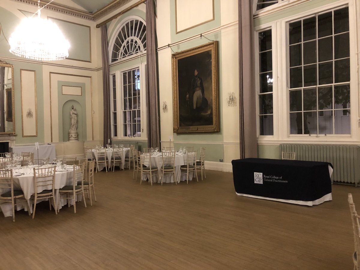 Getting ready for Leicester Faculty’s 70th anniversary celebrations at City Rooms. Looking forward to welcoming our members! #RCGP70Challenge