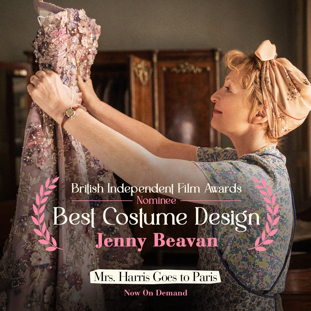 Congratulations to costume designer Jenny Beavan on her #BIFA2022 nomination for #MrsHarrisGoesToParis! 👗✨