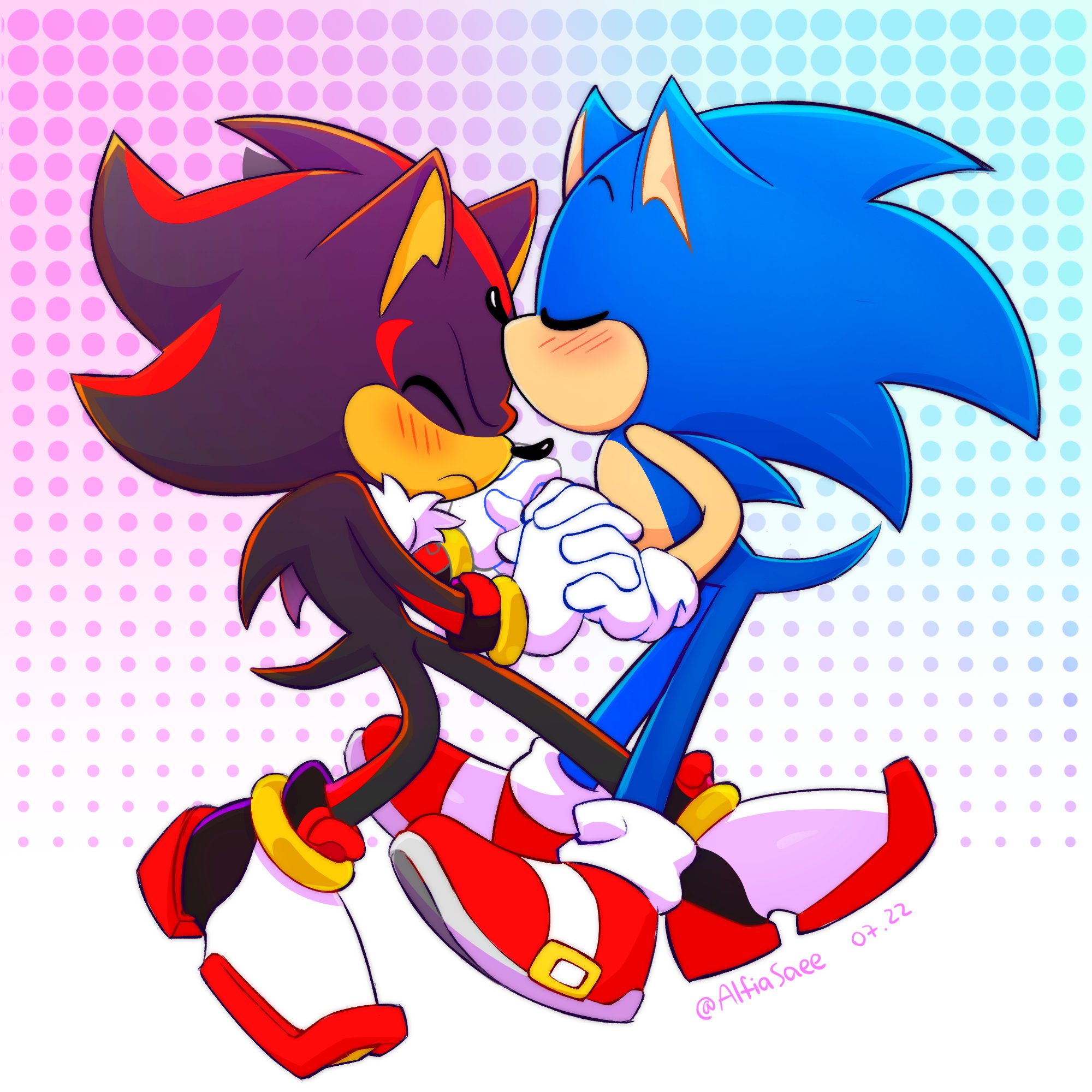 Sonic X Shadow Sonadow💙❤