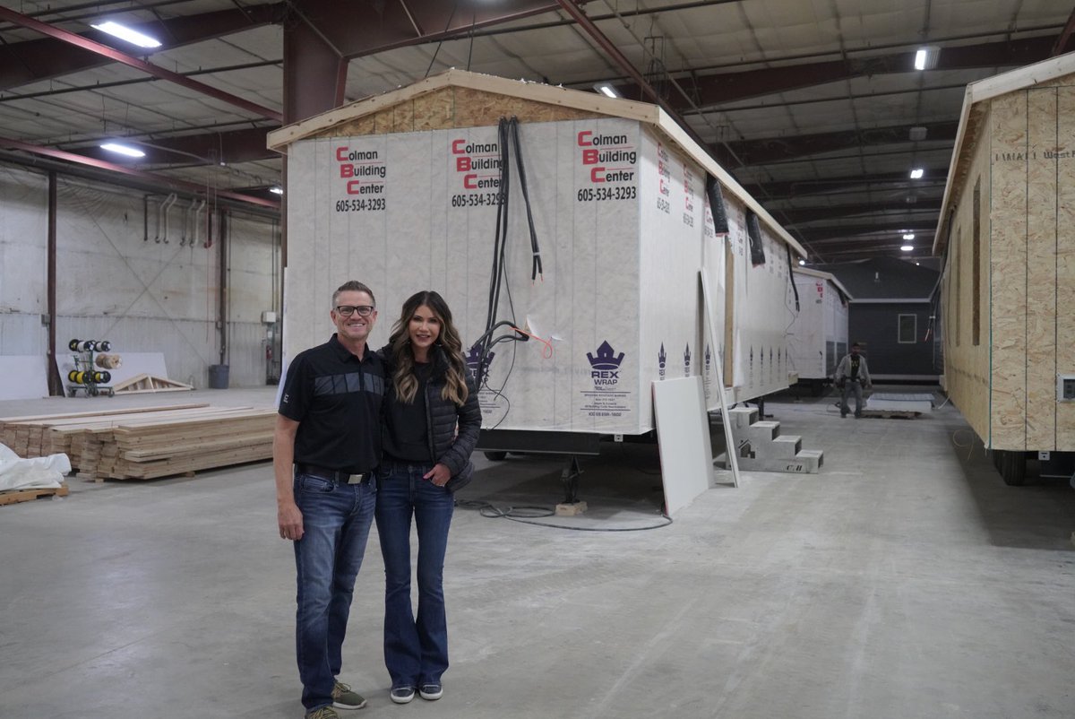 Kristi Noem on Twitter "Stopped at Custom Touch Homes in Madison, SD