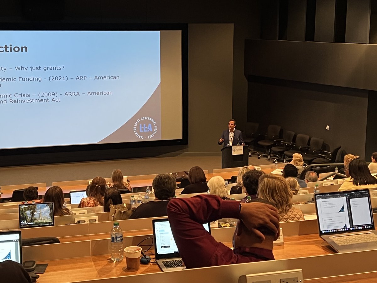 LALegisAuditor's tweet image. Topics covered included the annual audit, Public Bid Law, grants administration (Charlie Mackles of InspireNOLA, below), legal issues, fiscal health, and resolving workplace conflicts. The sessions will be available on the LLA website soon. #BetterProcess #BetterLouisiana