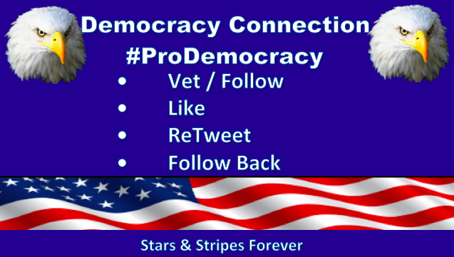 #Vote4Democracy @LoveVDone @resisterunited @connie_ryba @michellefloraa @kjlevy100 @Ashton7Sloan @DaveKelley6 @PipsLou @Blissful49 @donnastowe1 @AbbyGeek @CynBlogger @SavoySummer @swskaggs @Jean990008 @MotherDaisee @NewDayinAmerica @pavancharvaka #Unite 🚫Adds. Pls RT