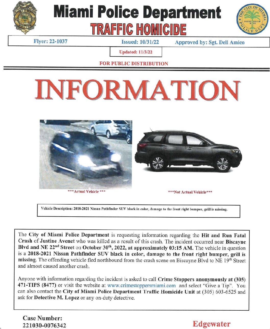 Miami Bike Scene on Twitter "Help authorities locate the hit & run