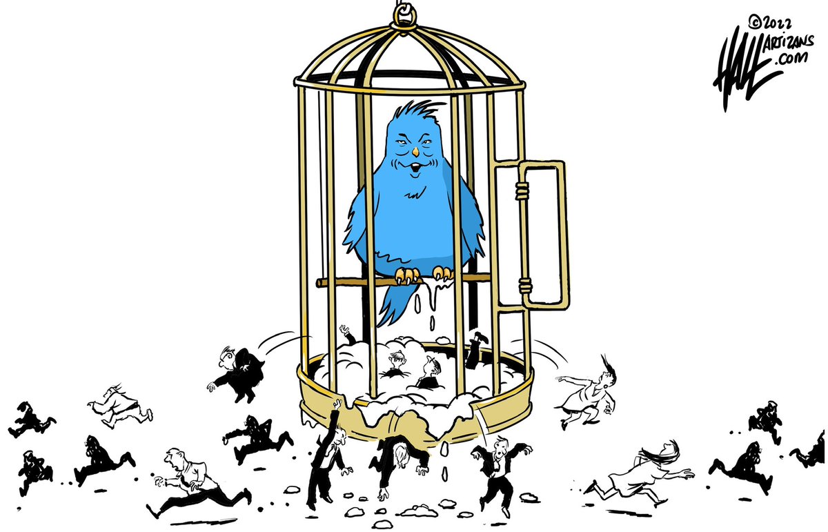 halltoons's tweet photo. Twithead. #ElonMusk #Twitter #totweetornottotweet @CartooningPeace @co_rapunzel4 @1mimi4ever @AprilDRyan @LESTRENTtv @CapehartJ @jimsciutto @Acosta @Yamiche @JudyWoodruff @jaketapper @JuddApatow https://t.co/5k6ZZC9PJ1